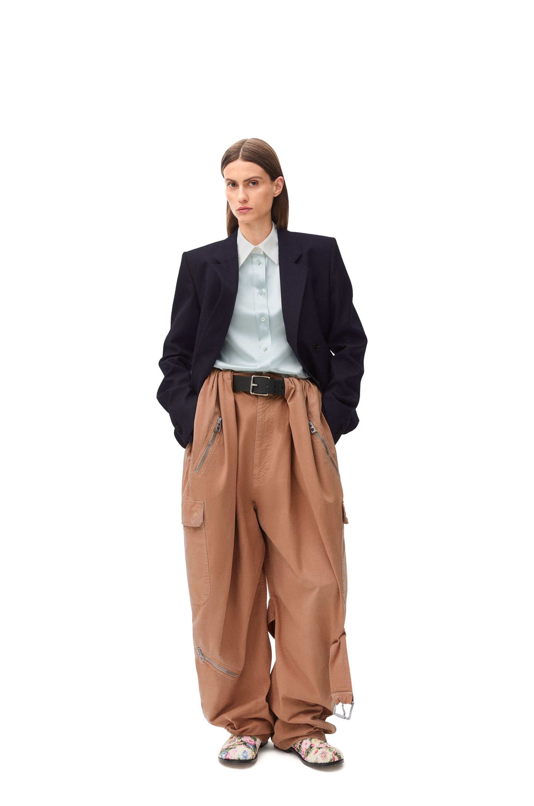 Balloon cargo trousers in cotton - 2