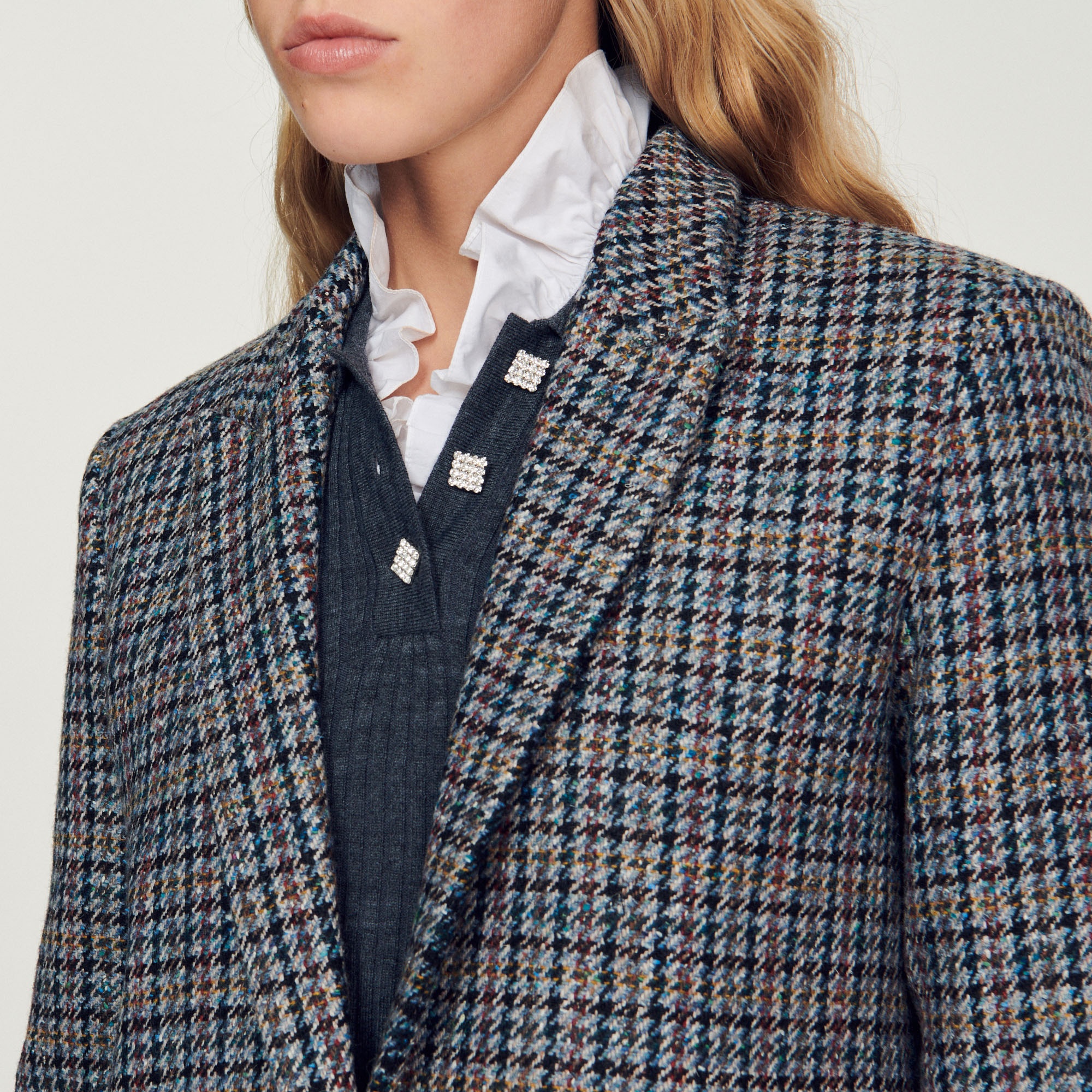 Checked tailored jacket - 4