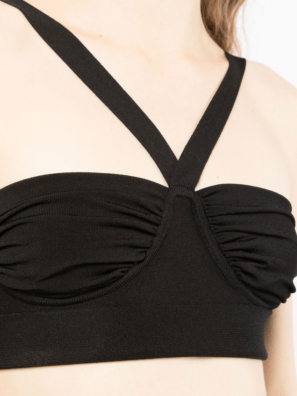 Ruched Venus bustier-style bralette - 5