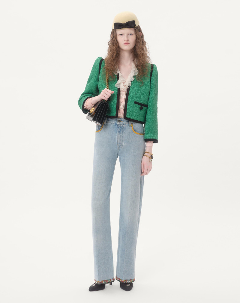 Valentino APRES L'HIVER FLORAL MATELASSÉ JACKET outlook