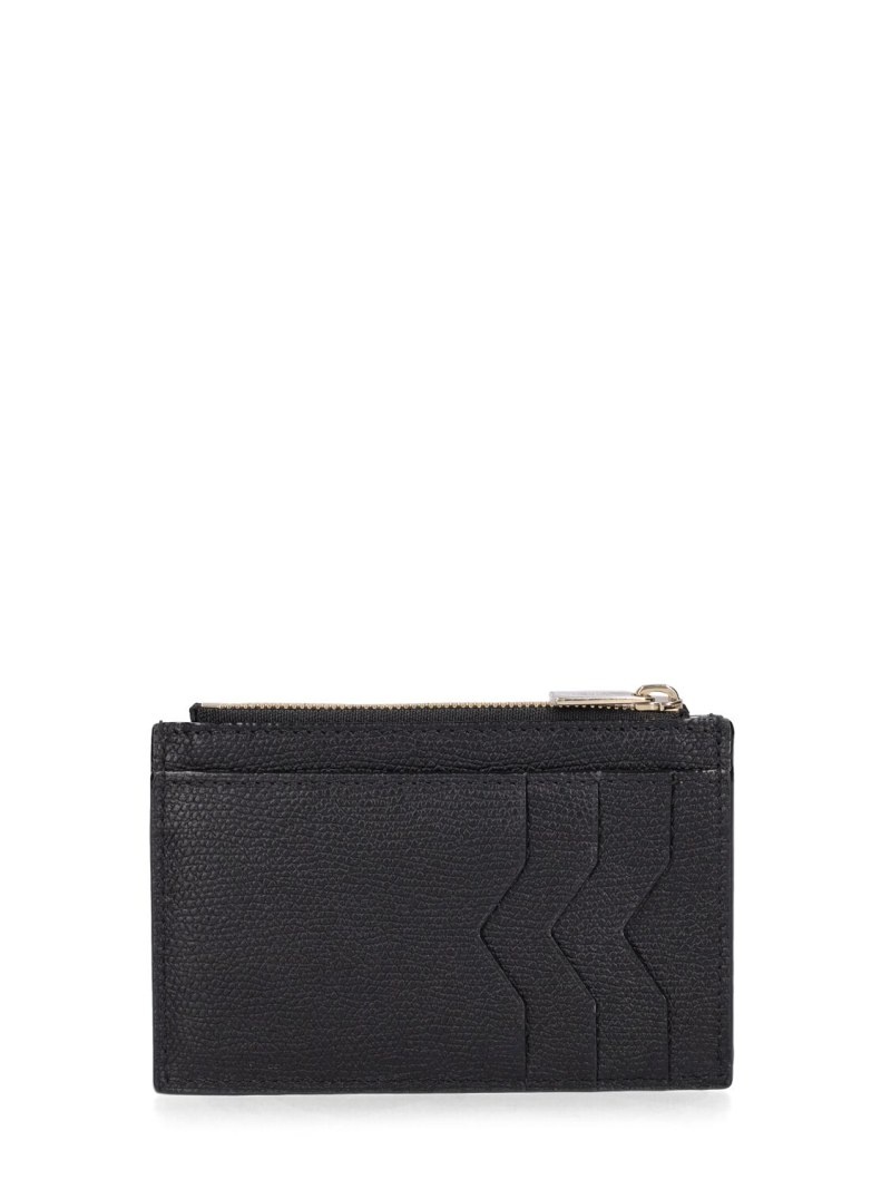 Leather zip card holder - 2