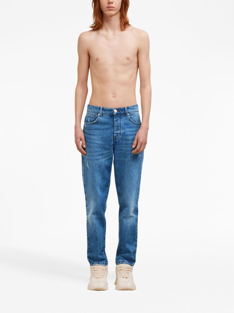 AMI Paris logo-patch straight-leg jeans outlook