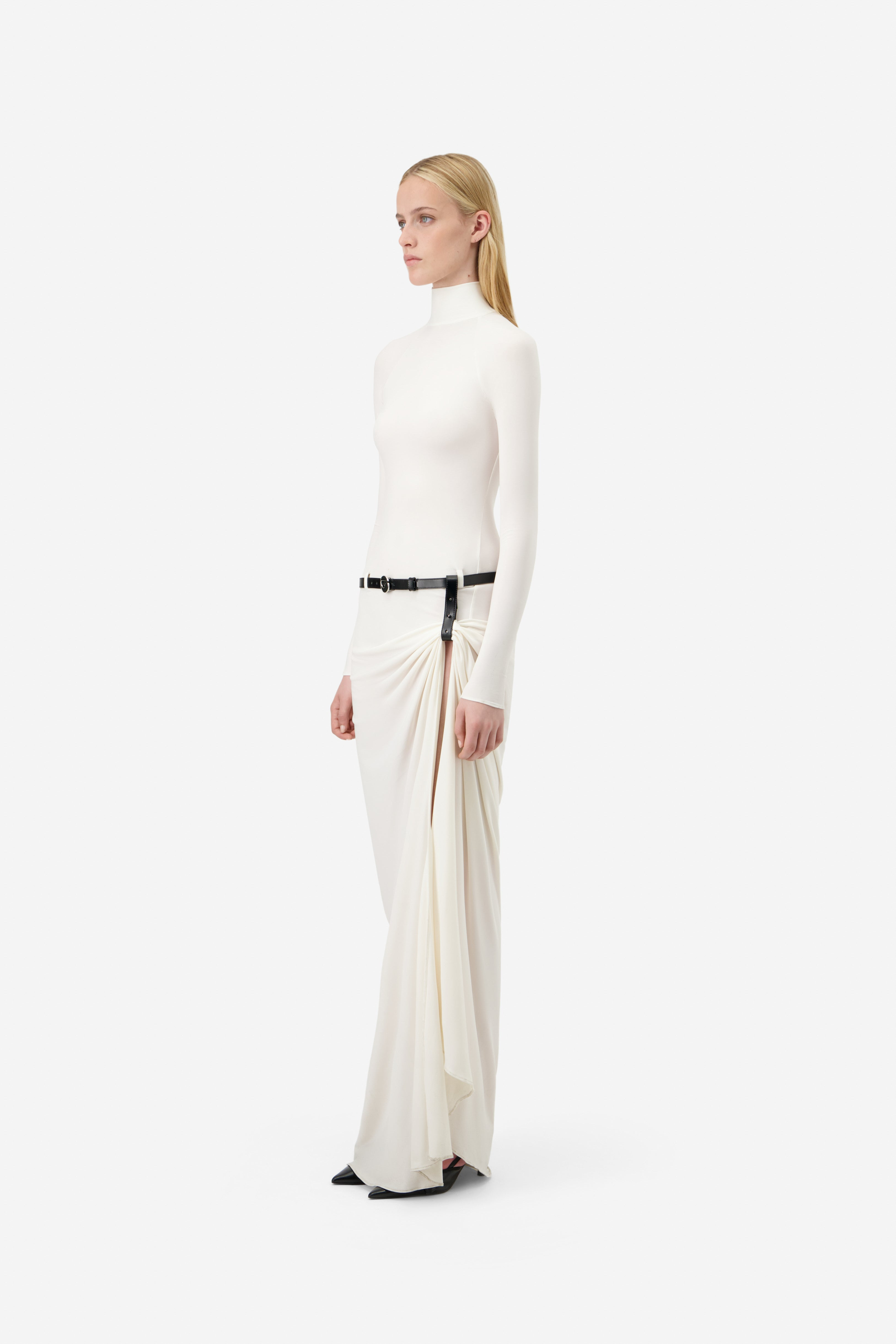 Long Sleeve Suspended Dress - 3