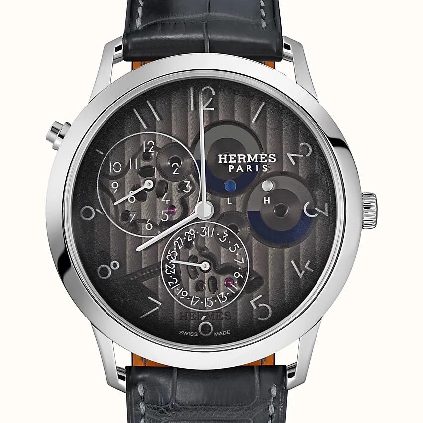 Slim d'Hermes GMT watch, 39.5 mm - 2