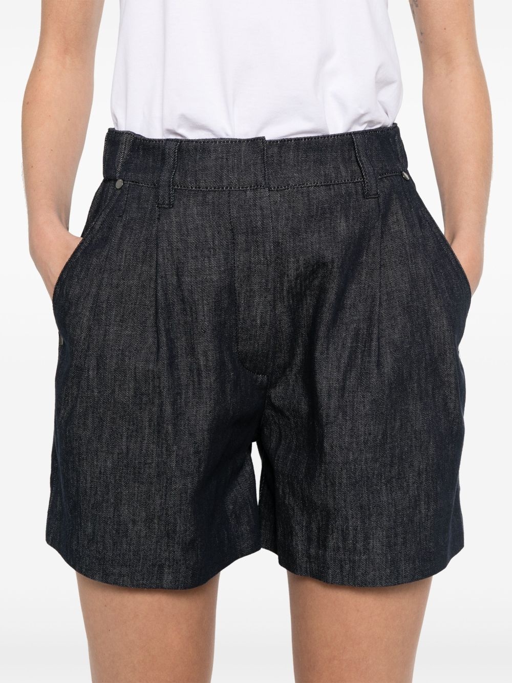 pleat-detail shorts - 5