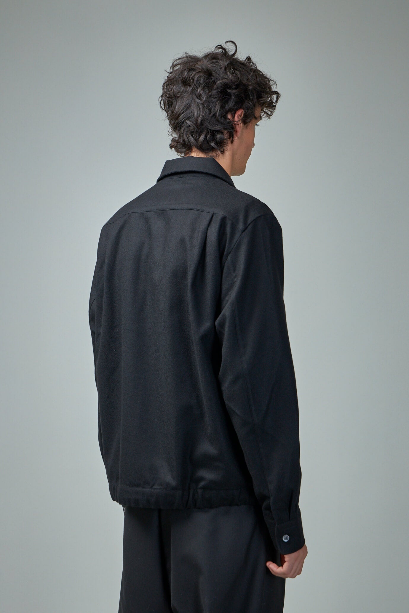 Overshirt in Wool Poplin with 4G Detail - 3