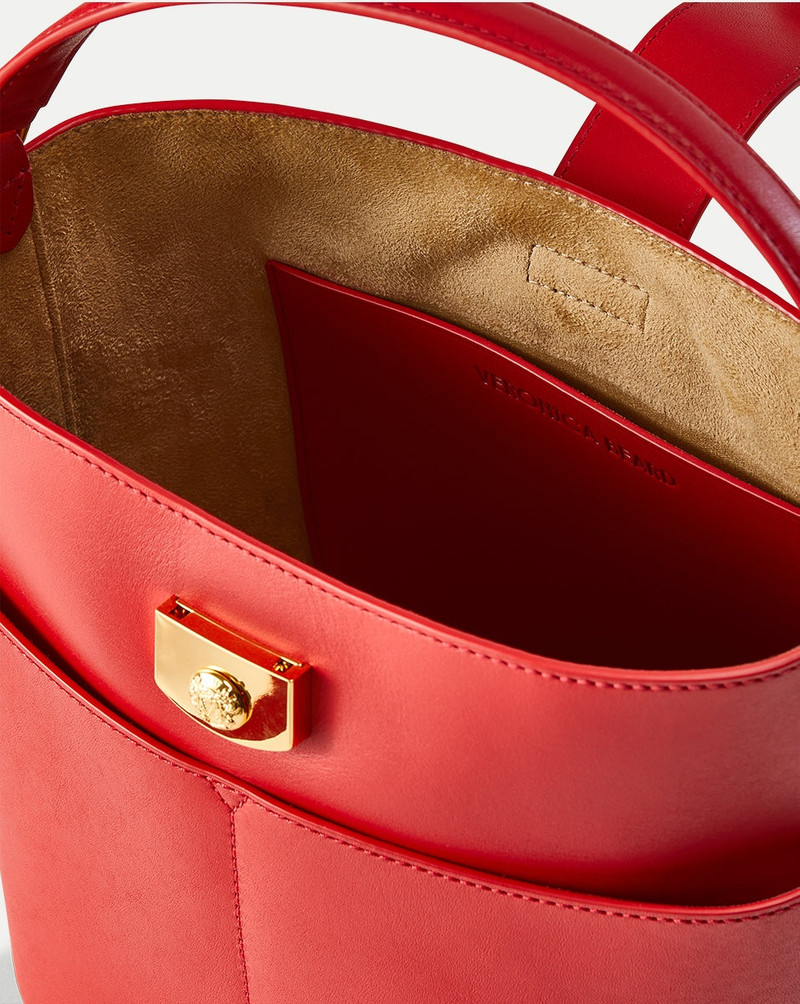 SMALL CREST LOCK BUCKET BAG 4