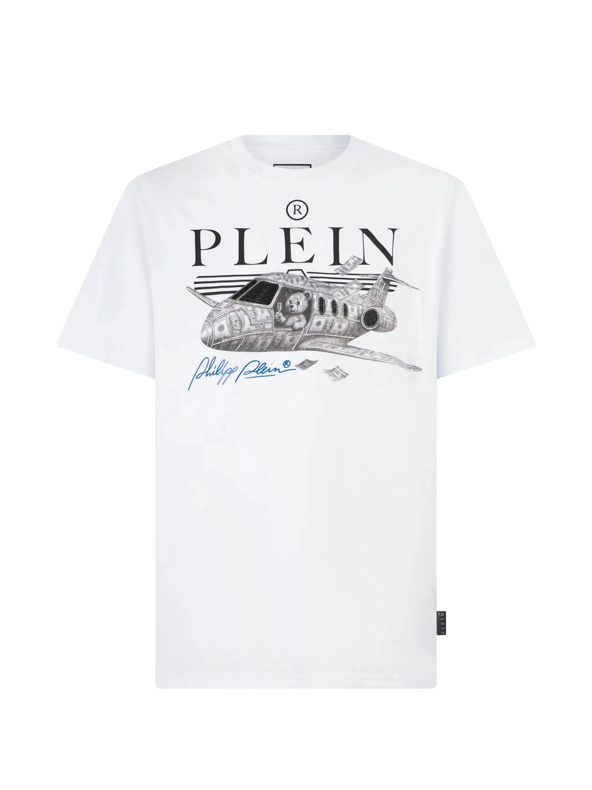 Philipp Plein Teddy Plane Crystal-embellished T-shirt - 1