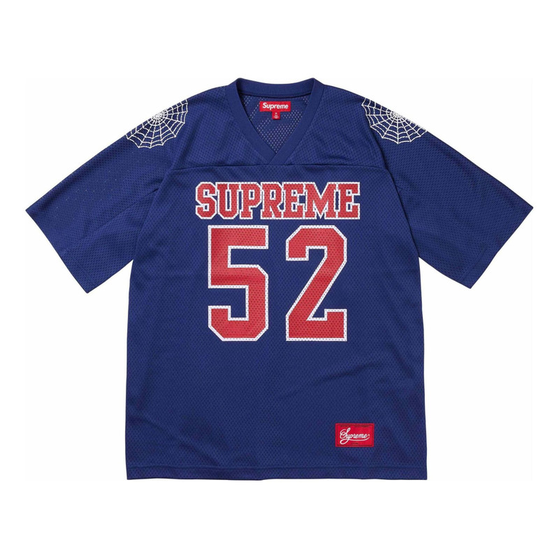 Supreme Spiderweb Football Jersey 'Navy Red' SUP-SS24-094 - 1