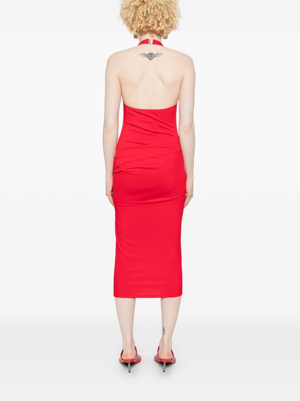 halterneck midi dress - 4