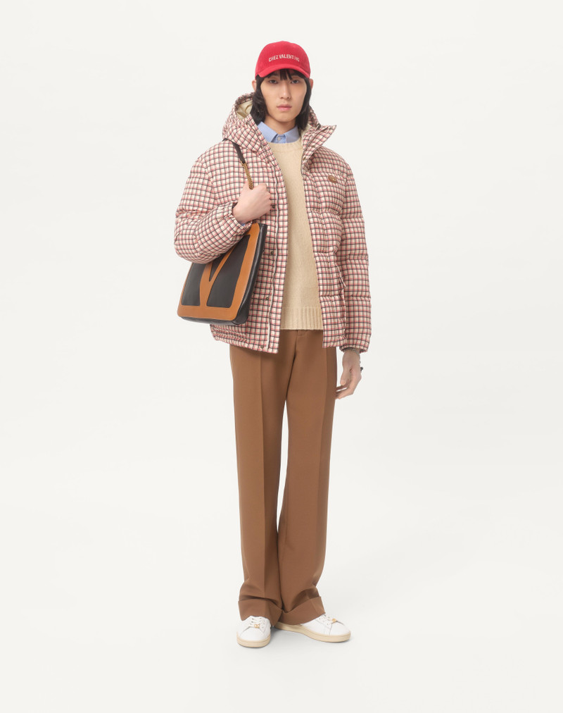 Valentino NYLON HOODED DOWN JACKET WITH VLOGO PATCH outlook