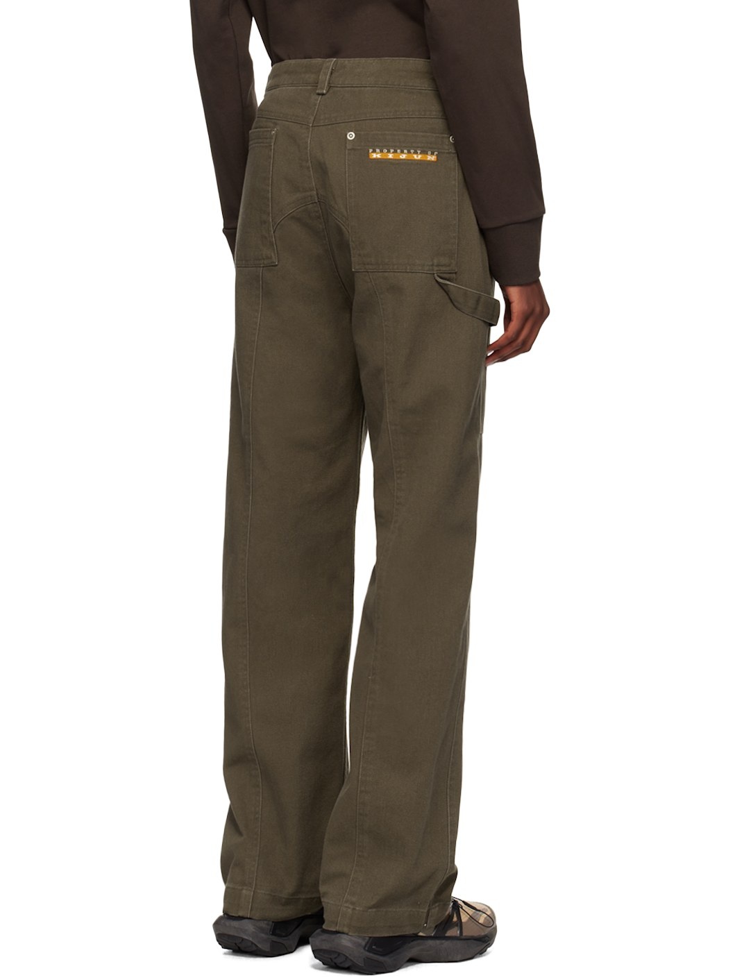 Brown Patchwork Trousers - 3