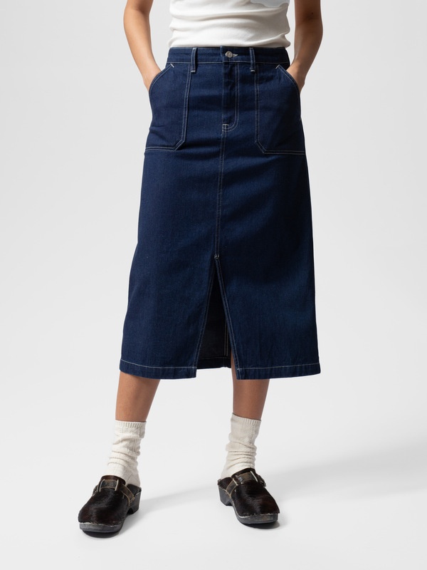 Boel Painter Denim Skirt Dark Blue - 5