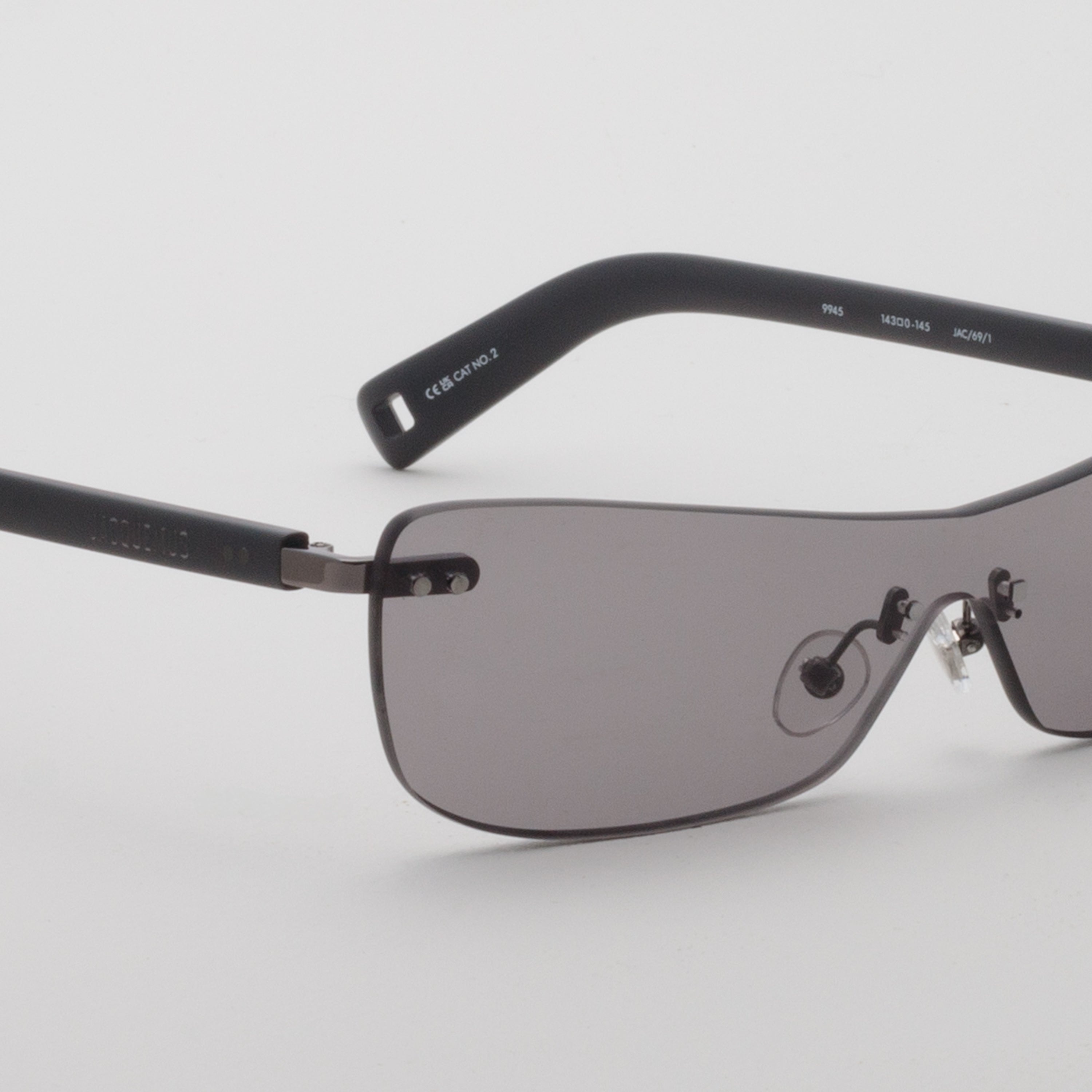 Mirada Cat Eye Sunglasses in Matt Grey - 3