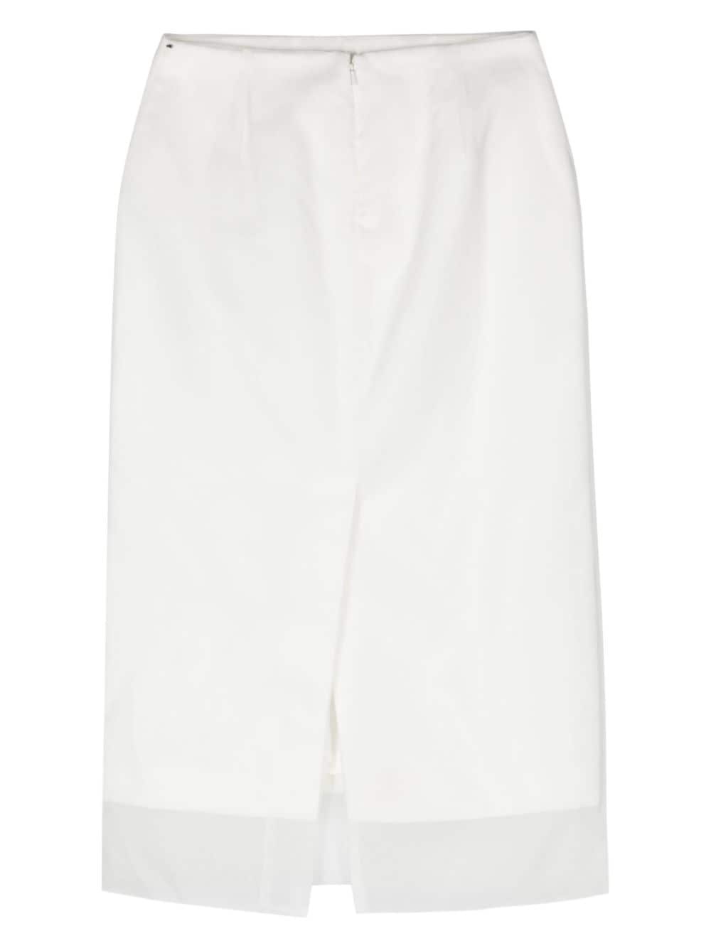 double-layer pencil skirt - 2
