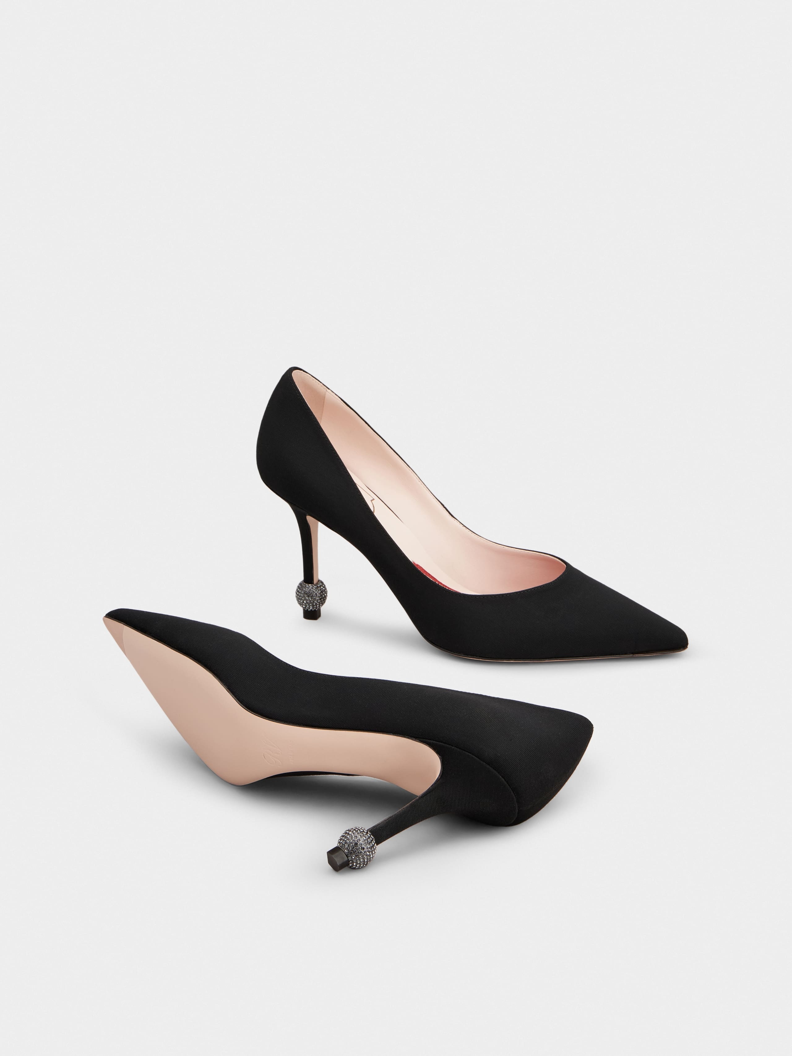 Jewel Heel Pumps in grosgrain - 6