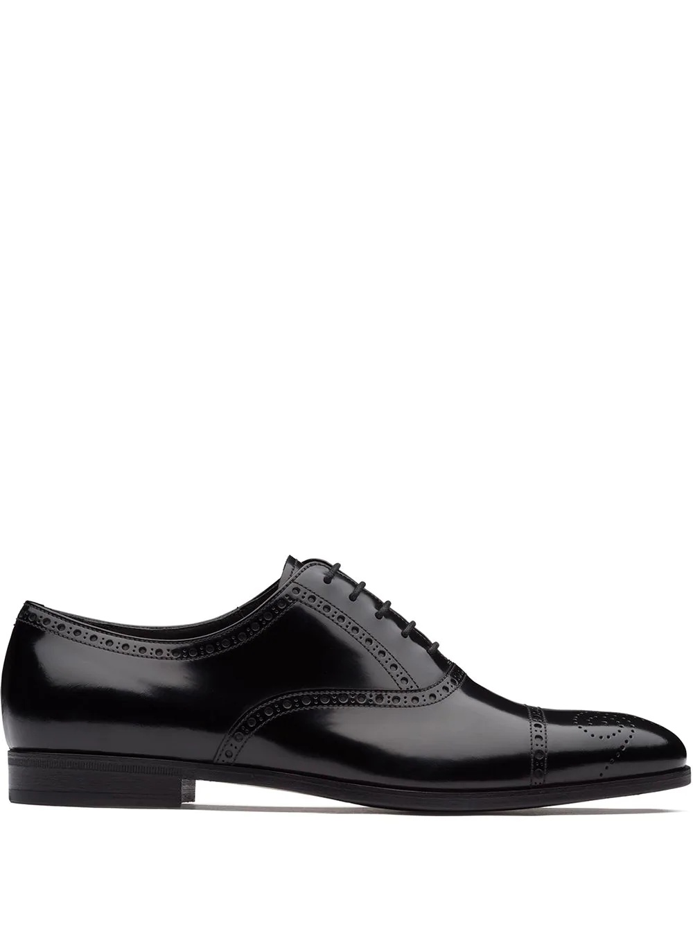 brushed fumé leather Oxford shoes - 1