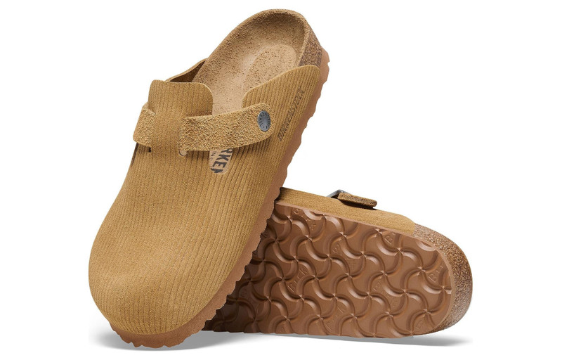 Birkenstock Birkenstock 보스턴 스웨이드 엠보싱 'Butterscotch Brown' 1025647 5