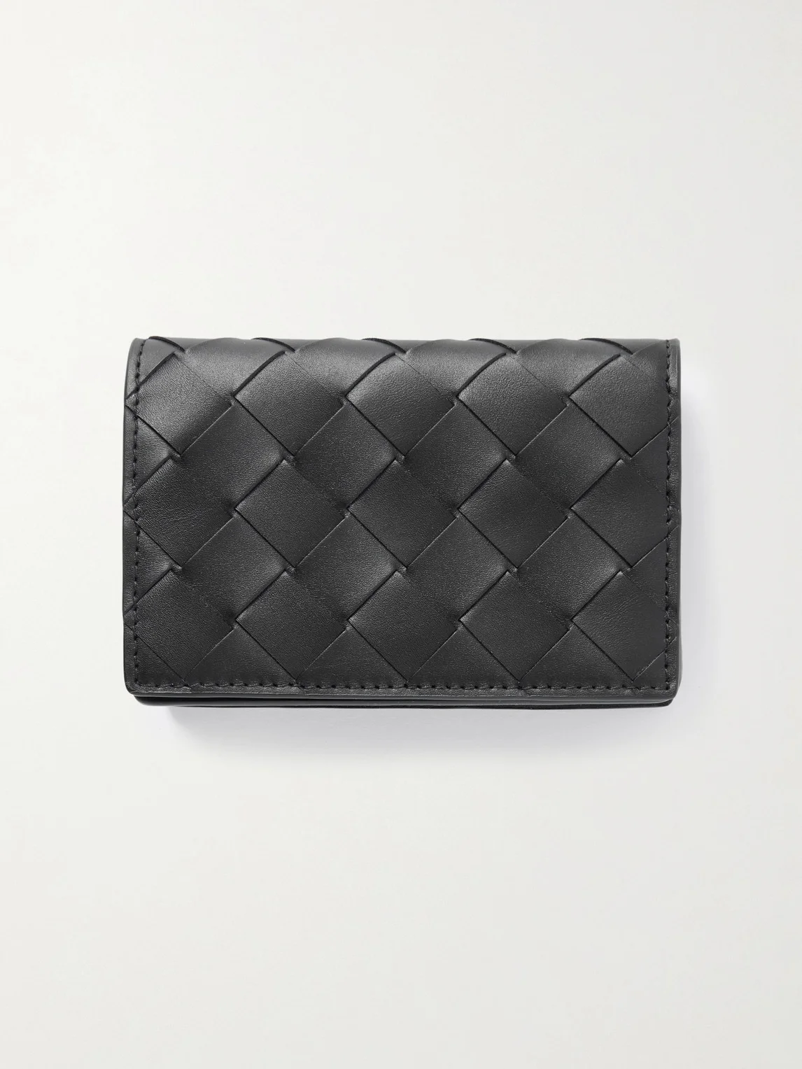 Intrecciato Leather Bifold Cardholder - 1