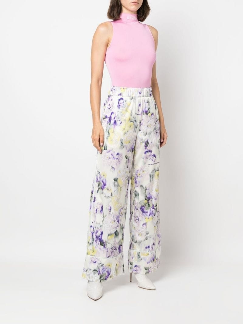 floral-print palazzo pants - 5