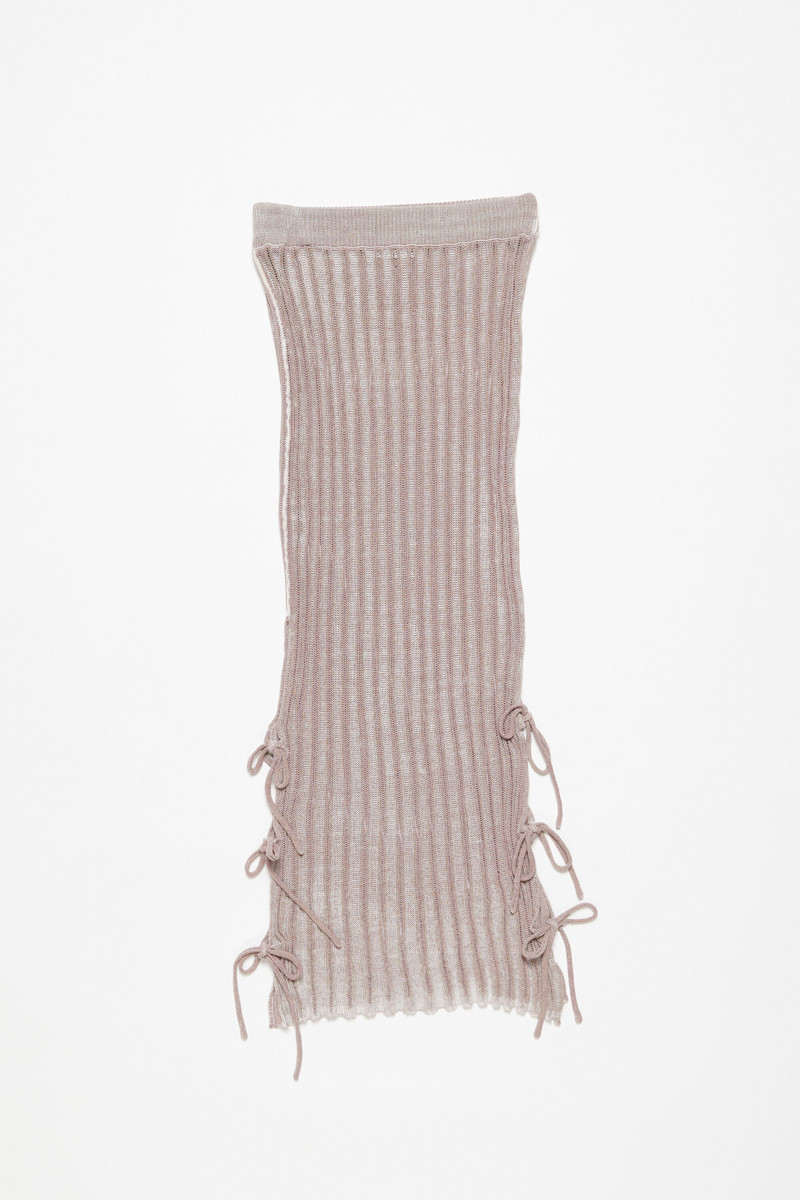 Knit midi skirt - Dusty pink 7