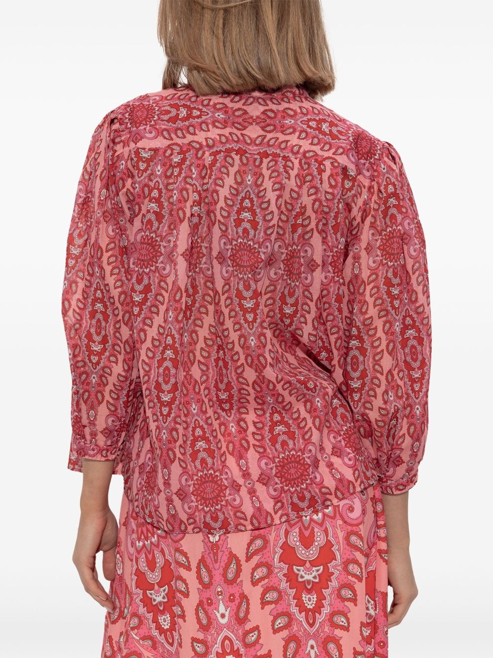 paisley-print blouse - 4