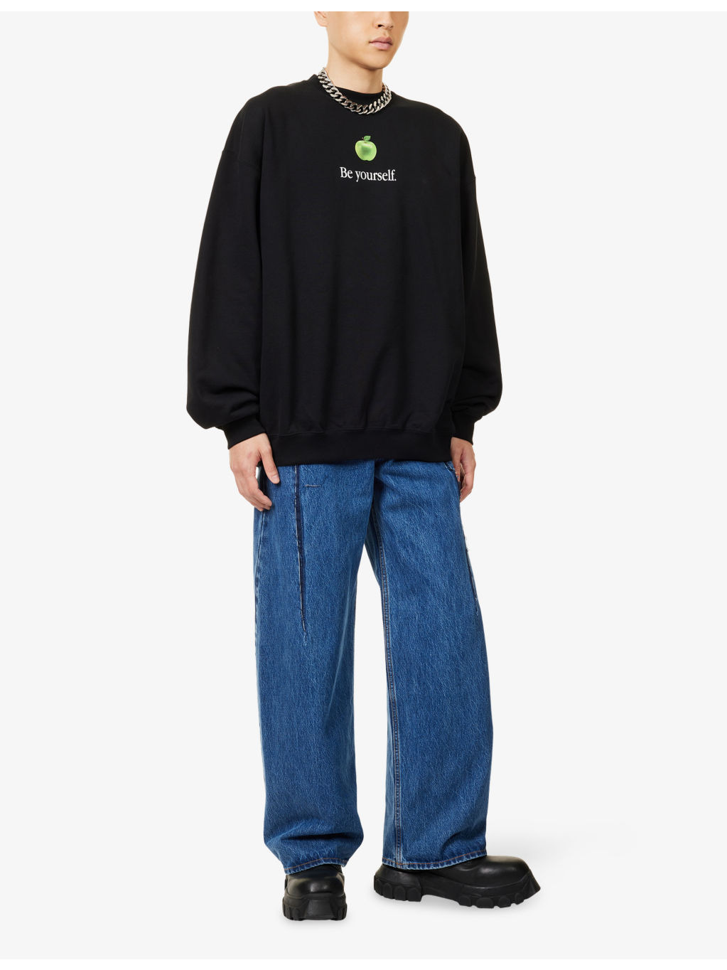 Be Yourself Relaxed-Fit Cotton-Blend Sweatshirt - 2