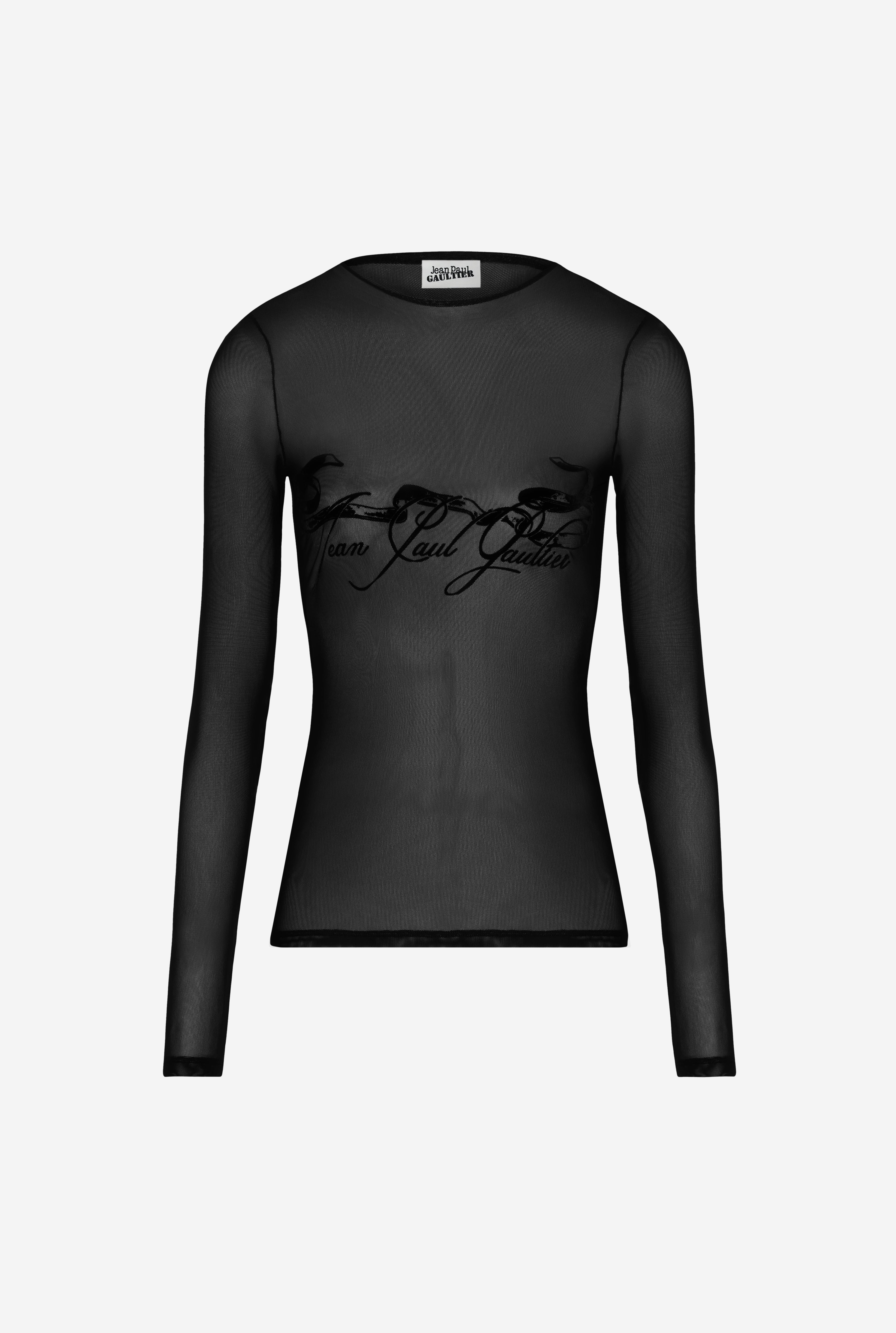 THE FLOCKED “TATTOO RUBAN” TOP - 5