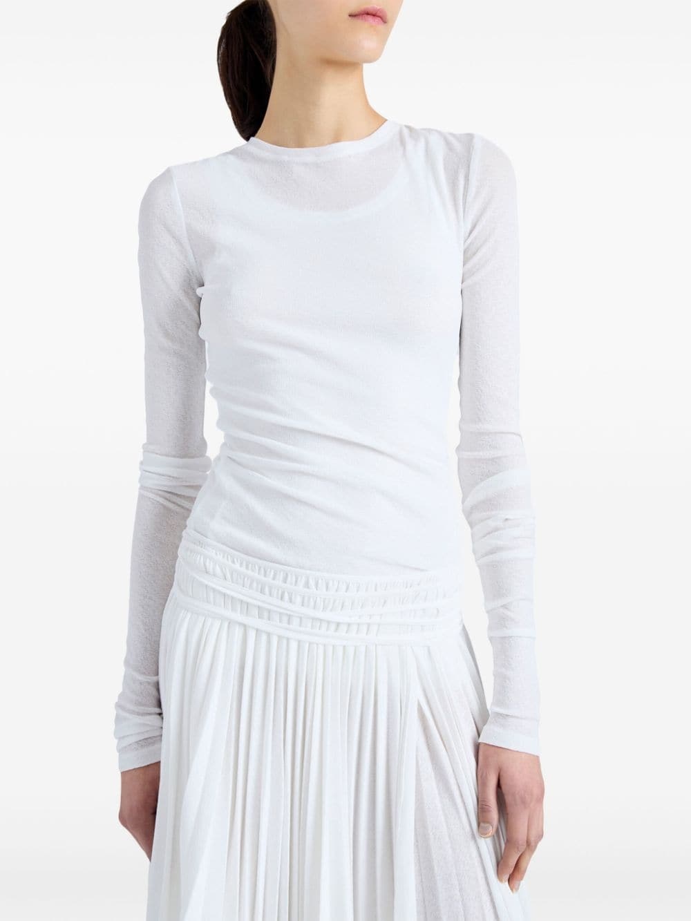 white Roger layered top - 6