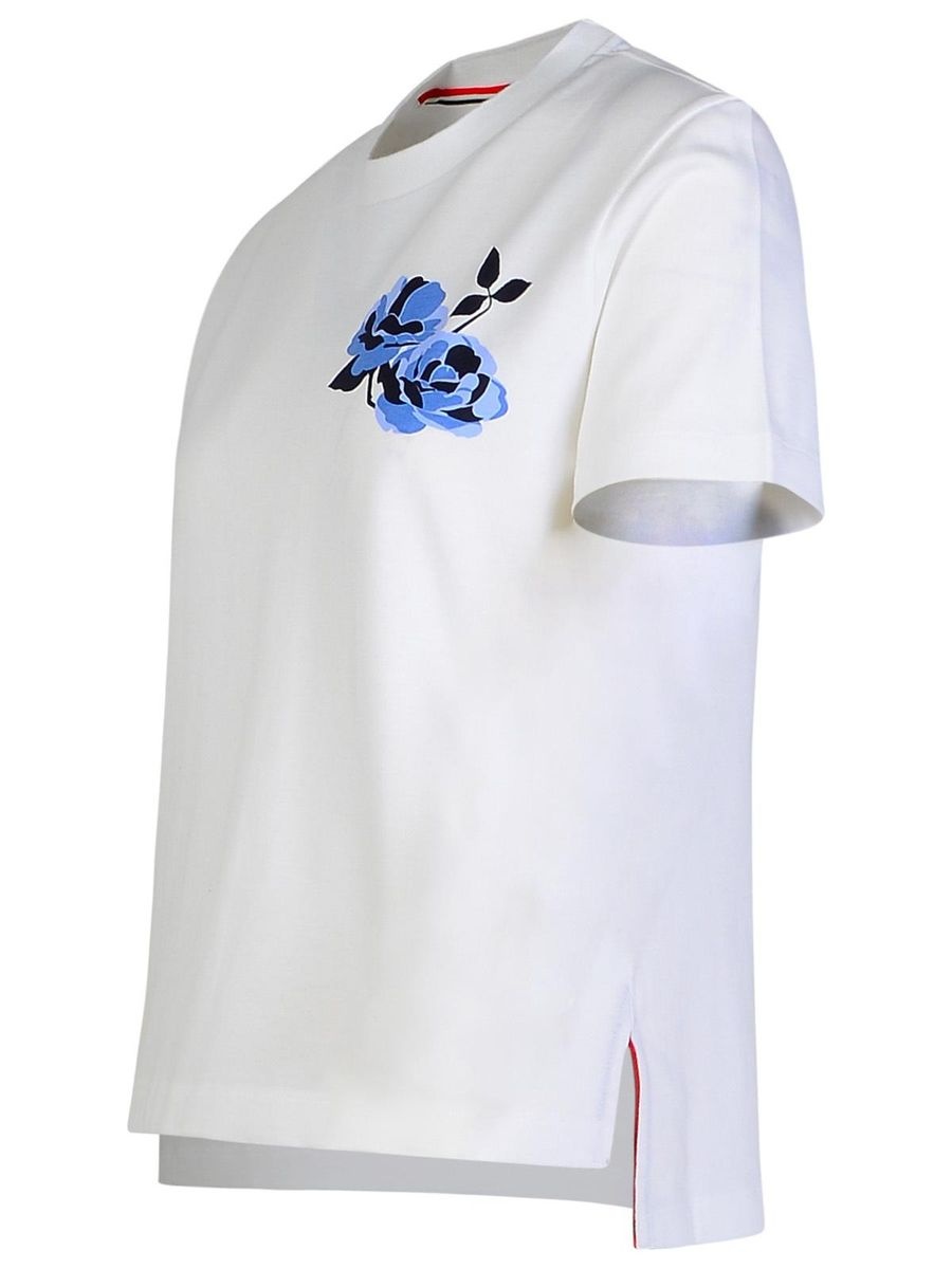 Thom Browne 'Rose' White Cotton T-Shirt - 2