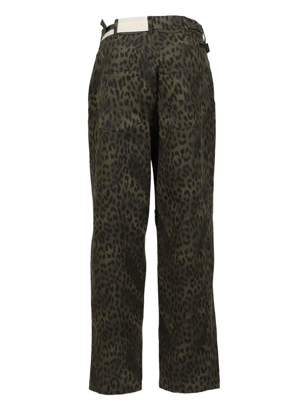 leopard-print cargo trousers - 2