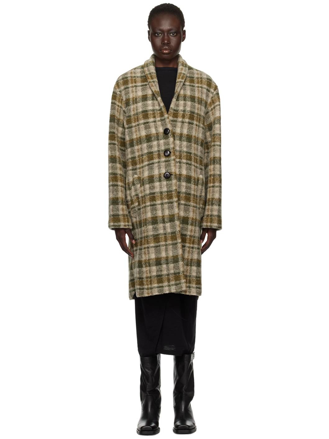 Green & Brown Gabriel Coat - 1