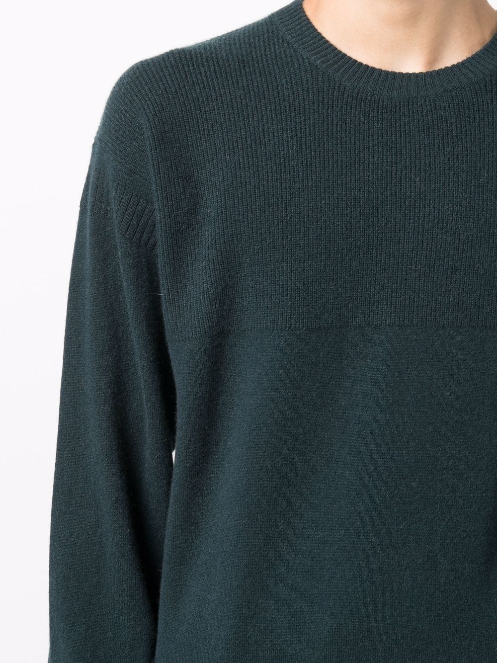 crew neck cashmere sweater - 5