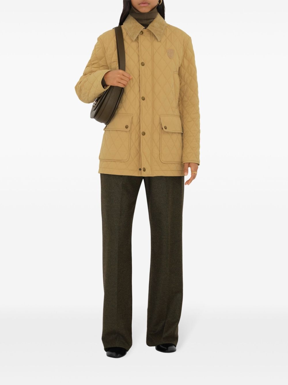 diamond-quilted jacket - 2