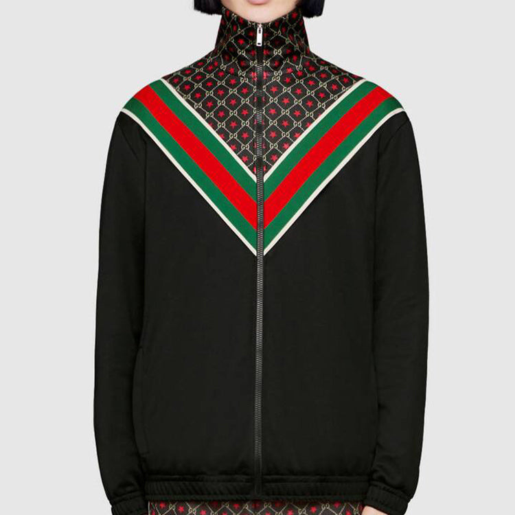Gucci GG Star Oversize Jersey Jacket 'Black' 575734-XJBA5-1145 - 4