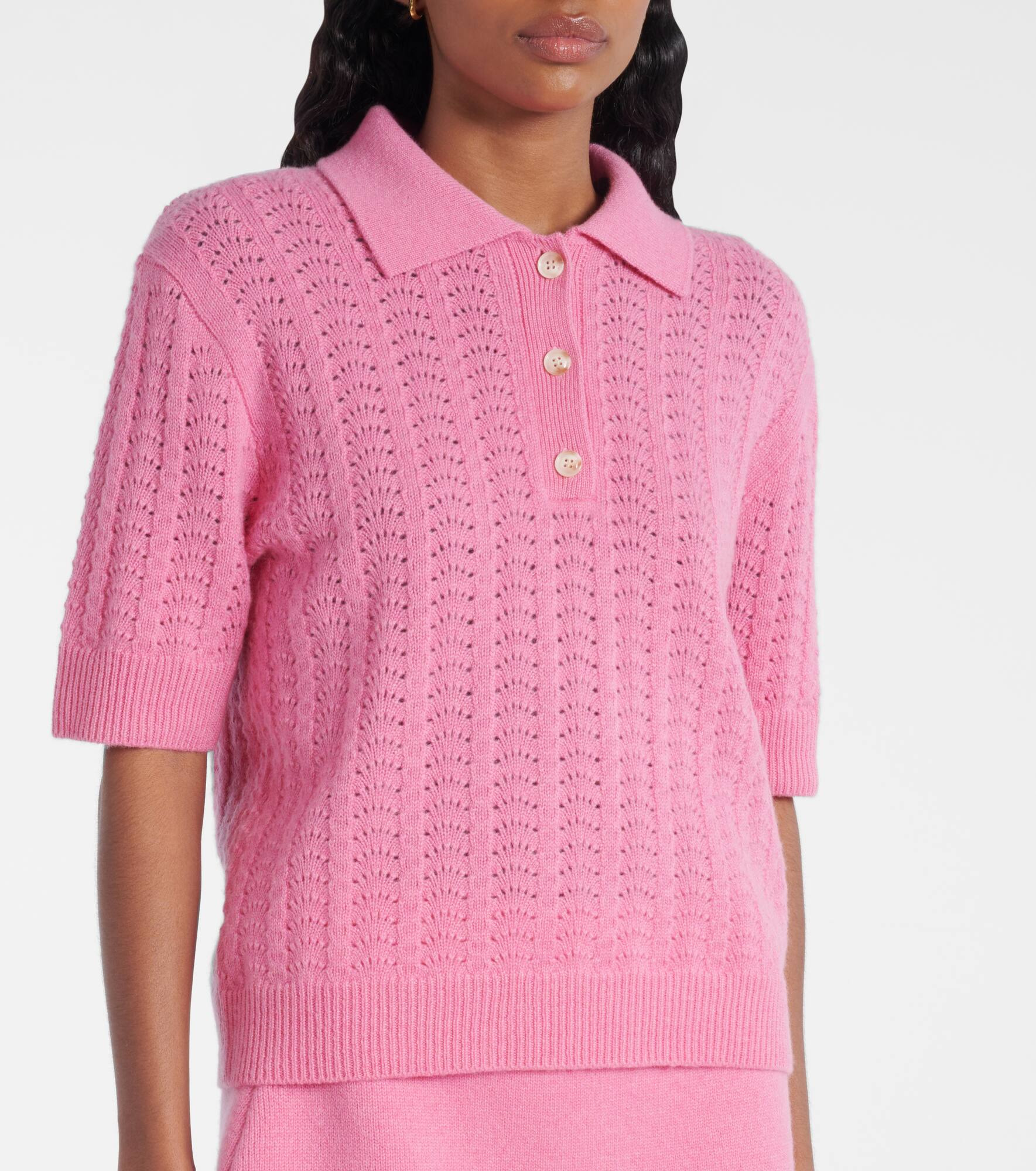 Masy cashmere polo sweater - 6