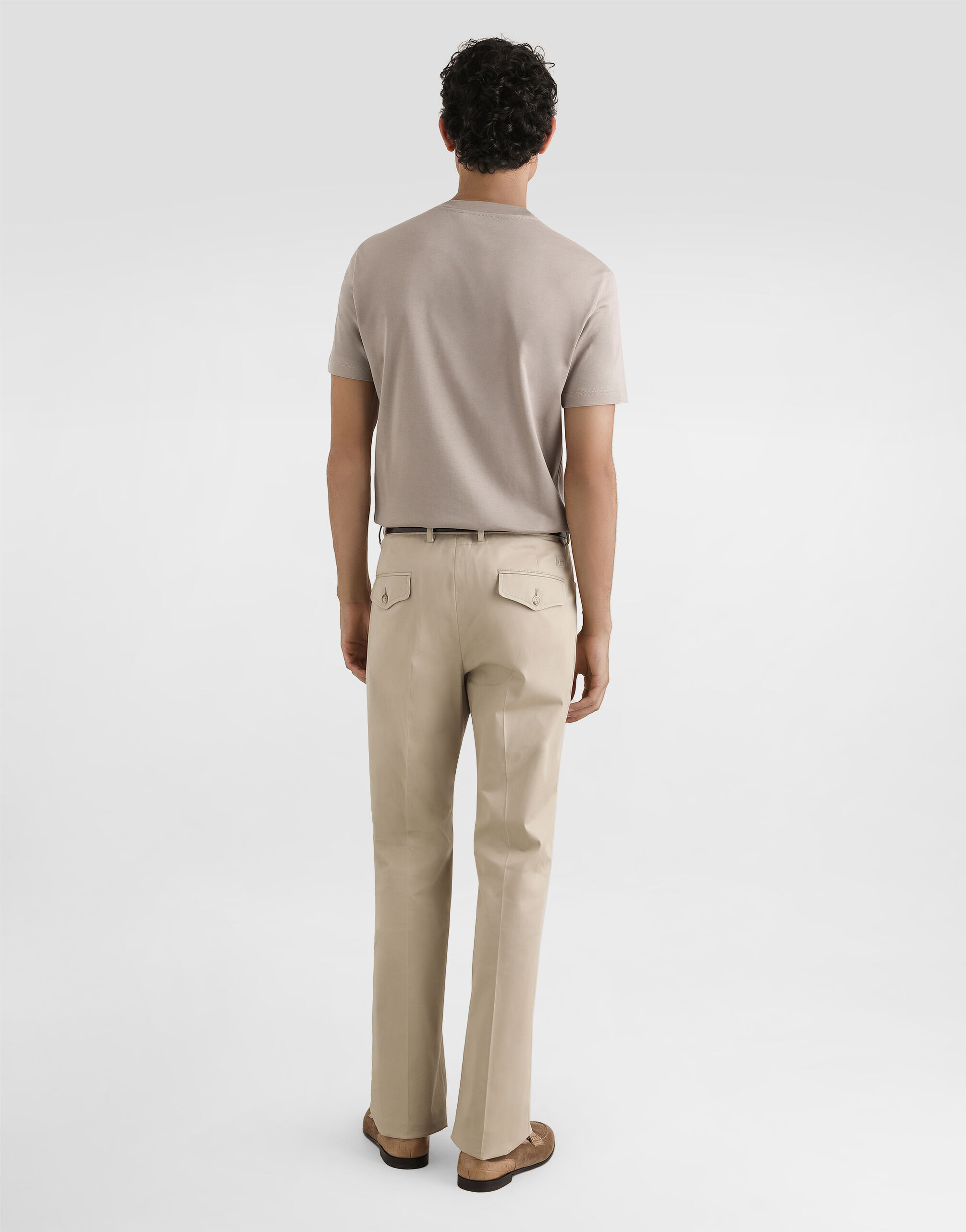 Cotton gabardine cargo trousers - 3