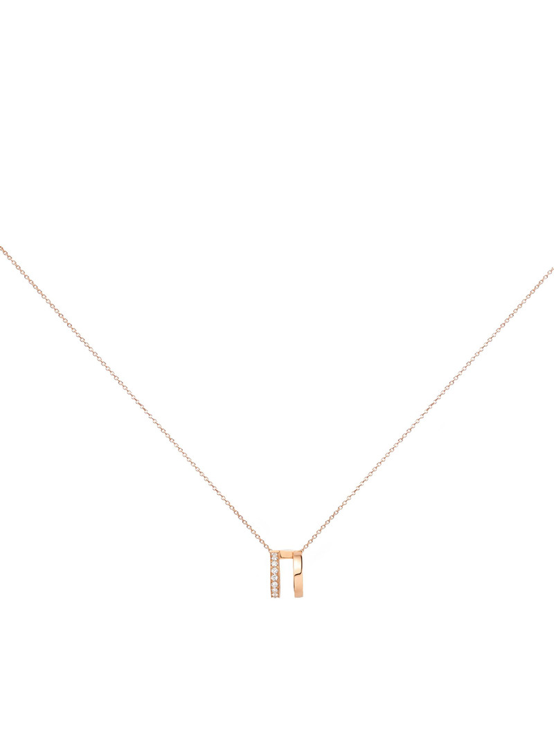 Women's Serti Sur Vide 18K Rose Gold & 0.3 TCW Diamond Pendant Necklace - Pink Gold 1