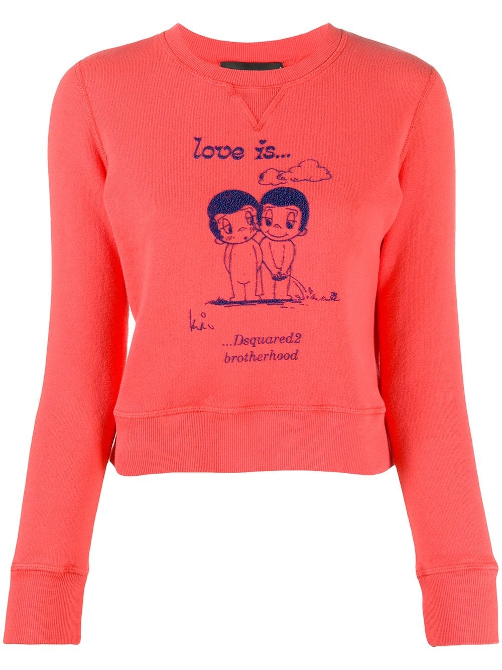 Love Is print sweatshirt - 1