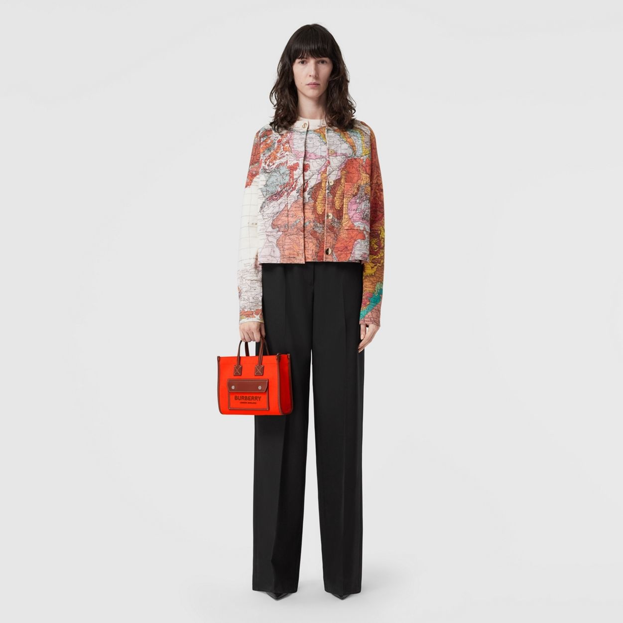 Mini Two-tone Canvas and Leather Freya Tote - 6