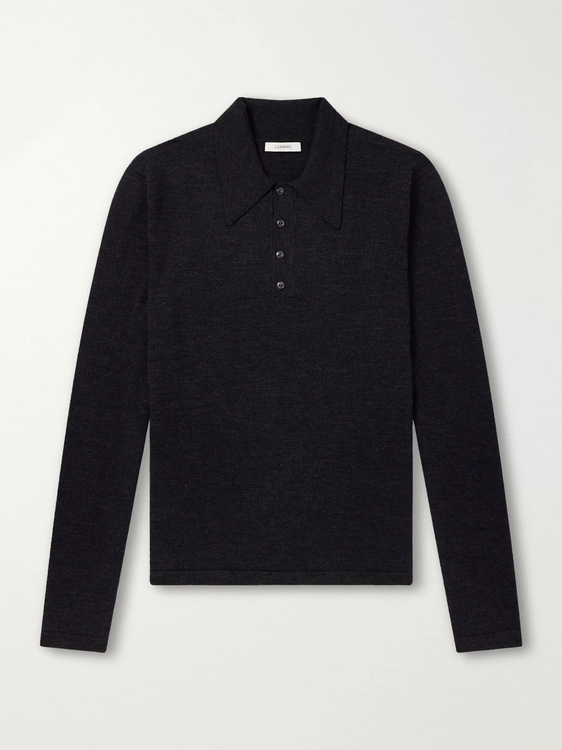 Mouliné Wool Polo Shirt - 1