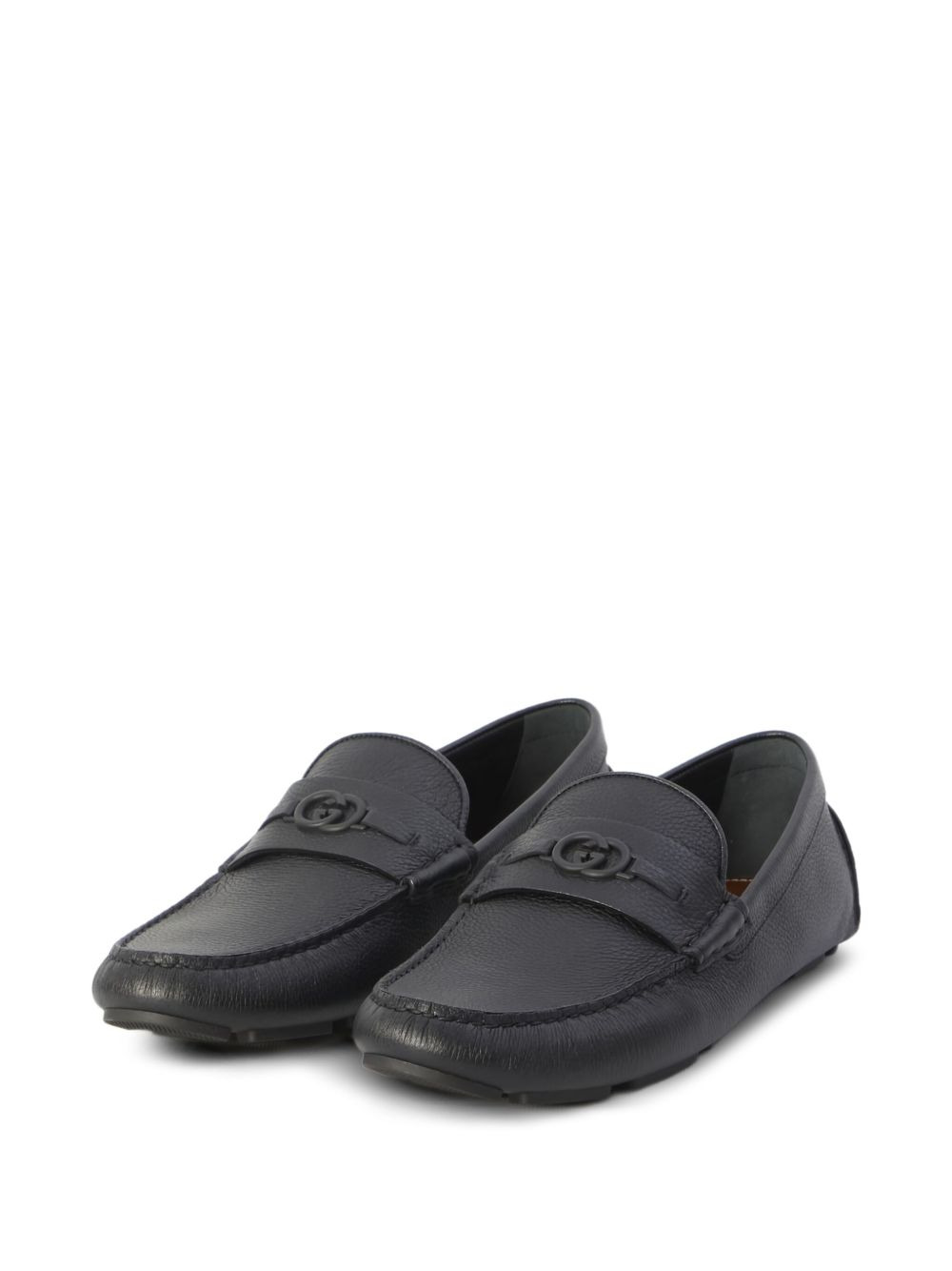 leather horsebit loafers - 2