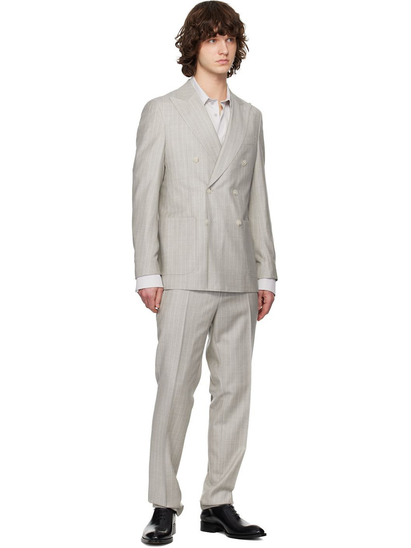 Gray Pinstripe Suit 5