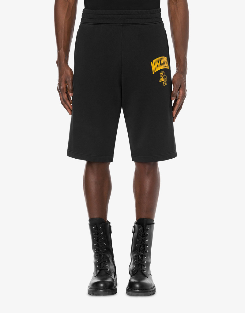 Moschino MOSCHINO VARSITY FLEECE BERMUDA SHORTS outlook