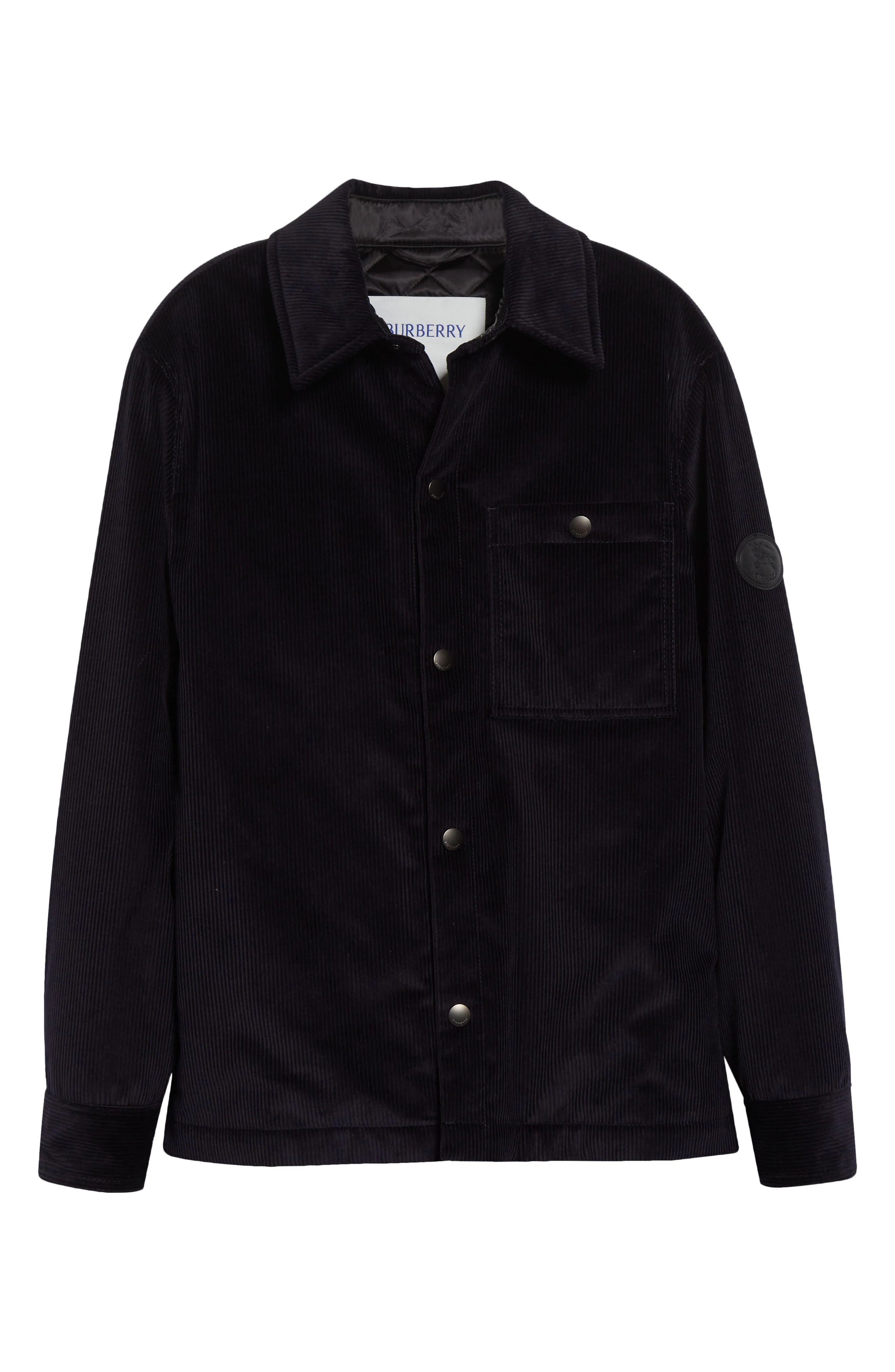 burberry Onslow Corduroy Overshirt in Twilight Blue at Nordstrom - 1