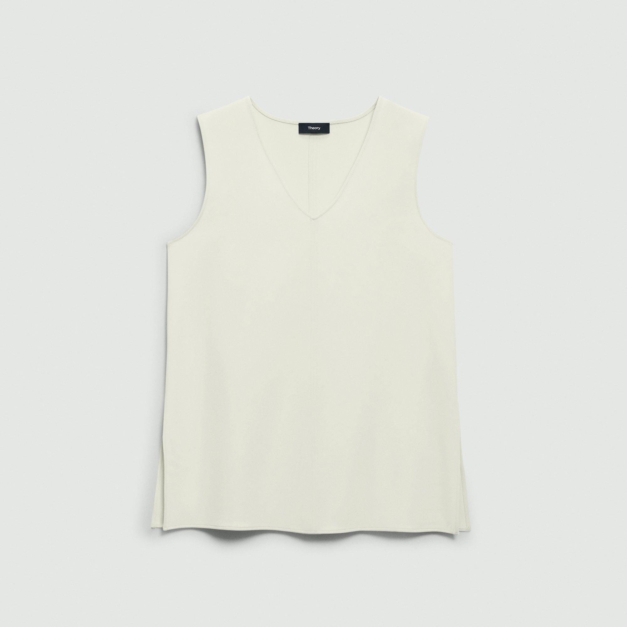 V-Neck Blouse in Admiral Crepe - 1