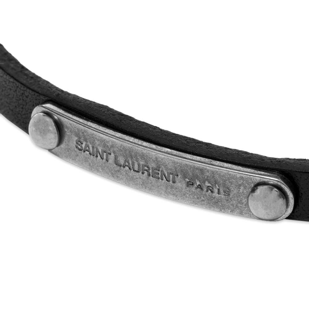 Saint Laurent Logo Tag Bracelet - 4