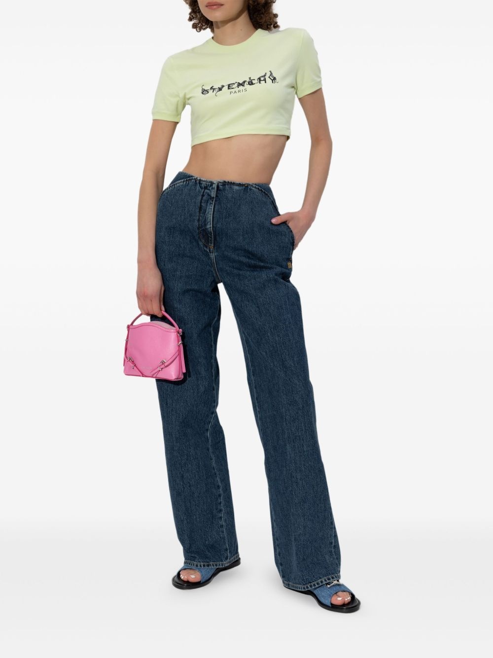 4G-embroidered straight-leg jeans - 2