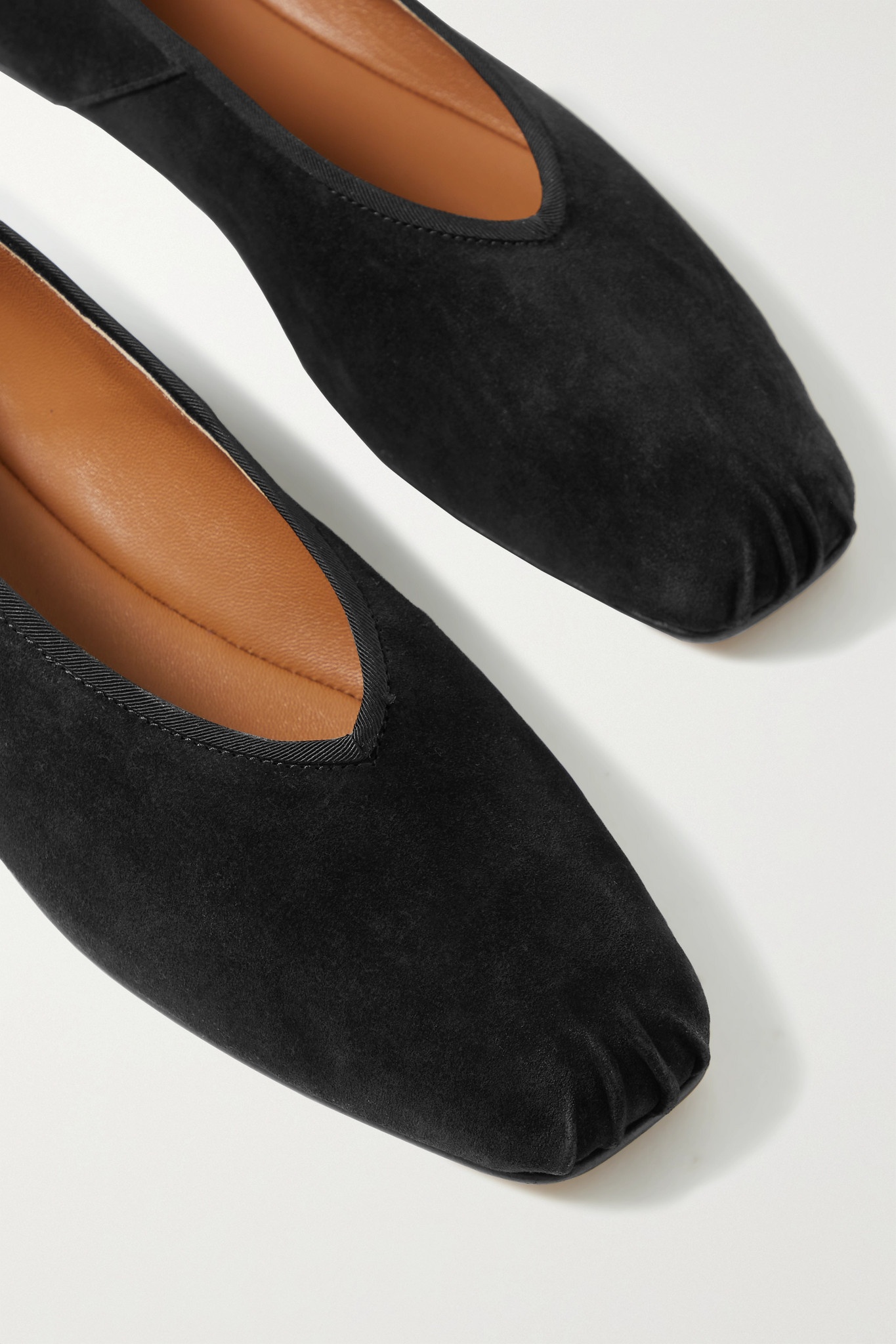 Suede ballet flats - 4