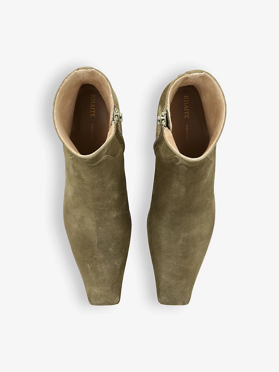 Marfa square-toe suede ankle boots - 2